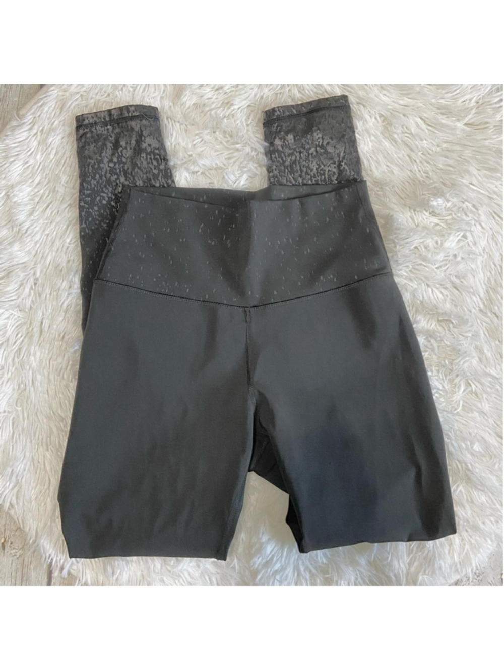 Z by Zobha Womens shine leggings black ombre size medium